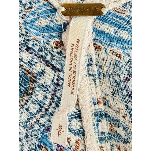 NWOT Free People White Strappy Back Tunic Dress S | Boho Coastal Cowgirl Bridal - Picture 16 of 16